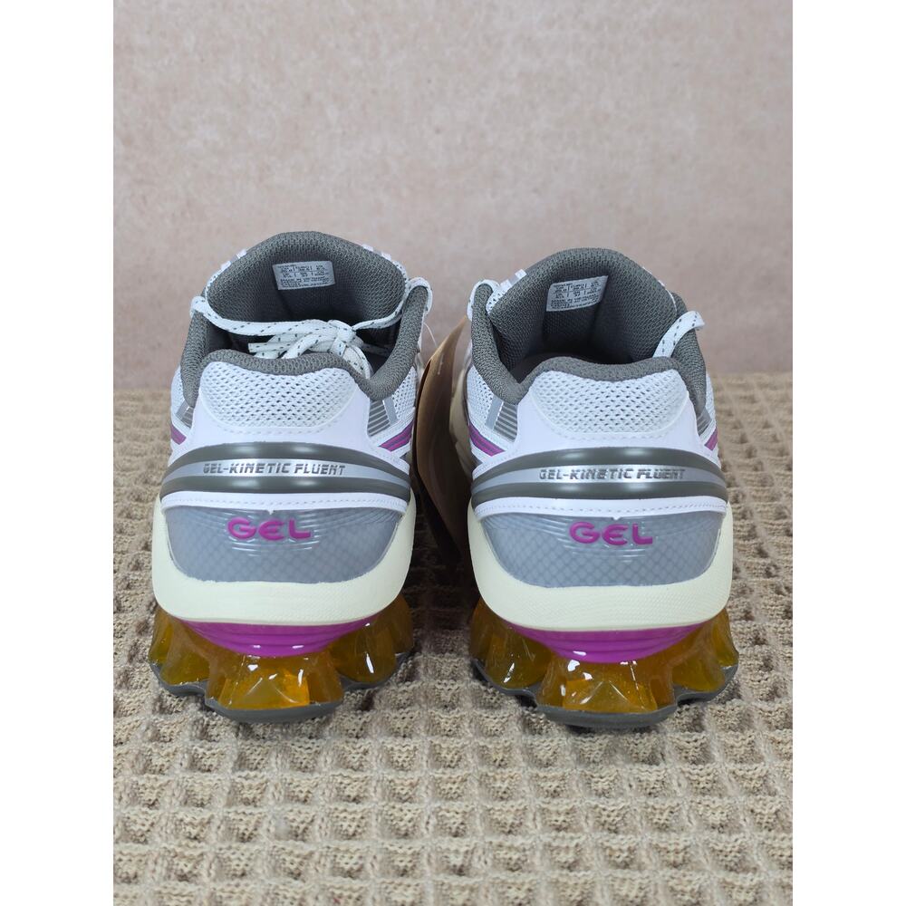ASICS Gel‑Kinetic Fluent 1203A591‑100 Women’s 8.5 White Truffle Grey – Brand New - Picture 3 of 5